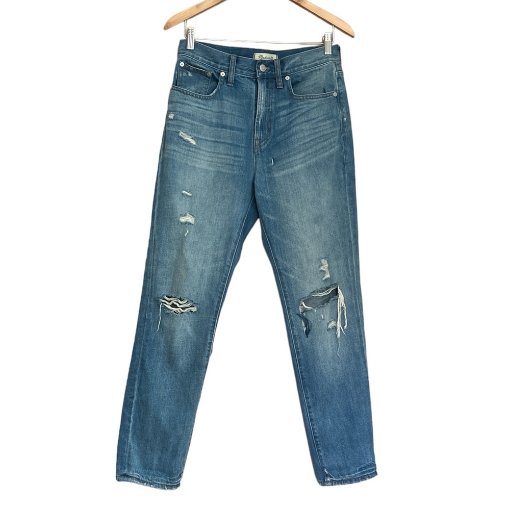 NWT Madewell The Perfect Vintage Jean Straight Leg Distressed HighRise Size 28